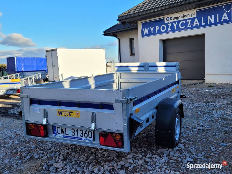 Wypożyczalnia Wynajem przyczep WIOLA Nowa 2024 Włocławek