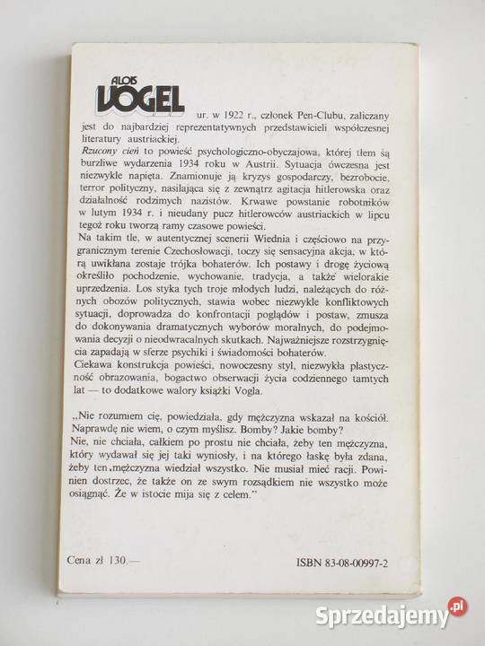 Rzucony cień Alois Vogel Kraków