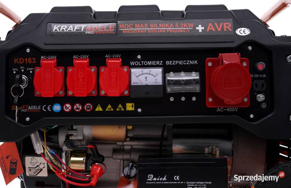 Agregat prądotwórczy 3500W 12230V380V KD163 lubelskie