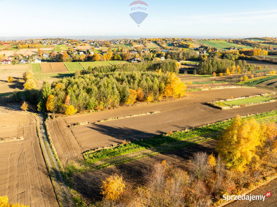 Budowlana działka w Trąbkach Biskupice małopolskie Trąbki