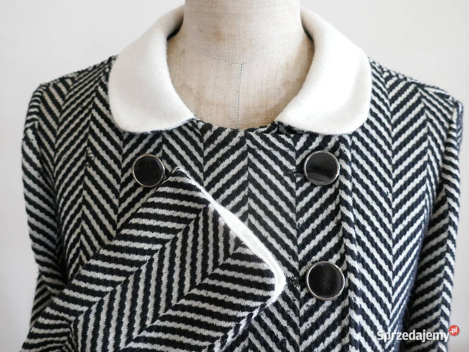 ELEGANCKI ANGIELSKI PŁASZCZYK VINTAGE LATA 60