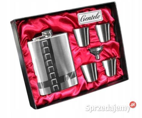 Zestaw Prezentowy Piersiówka 240 ml z śląskie Ostrowy nad Okszą