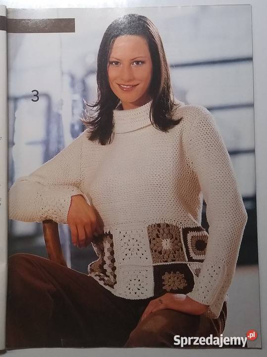 Swetry 22004 szydełko druty