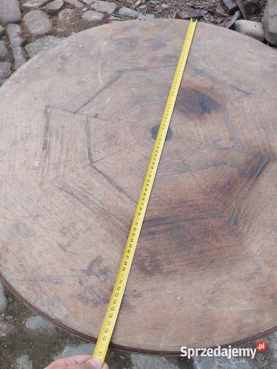 Stół okrągły antyczny do odnowienia 80cm Kęty