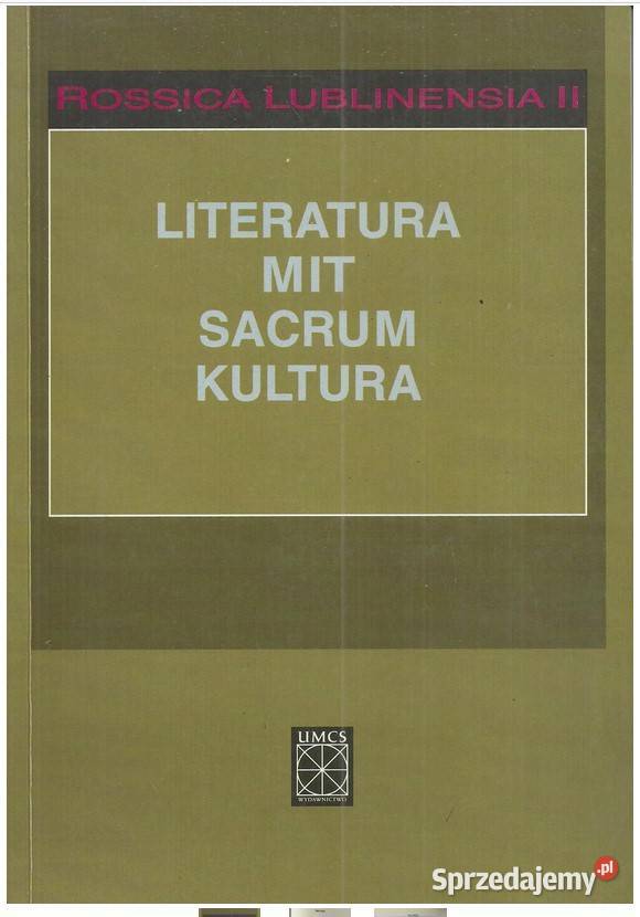 Literatura Mit Sacrum Kultura łódzkie Łódź sprzedam