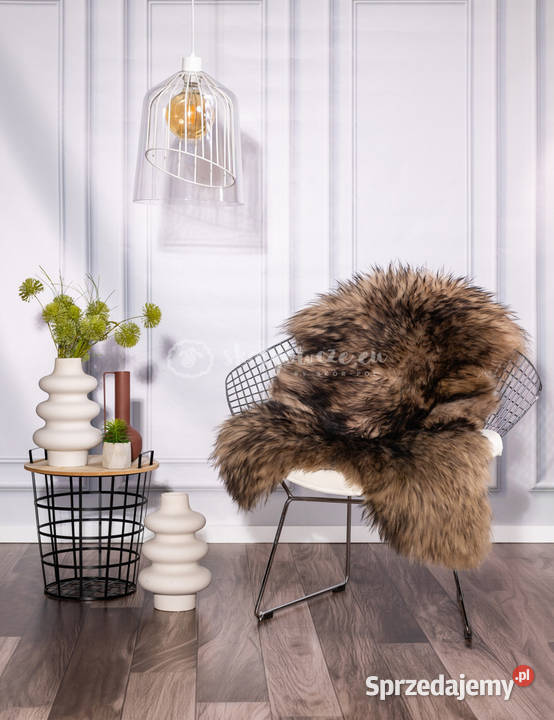 Naturalna Skóra owcza farbowana beżowy muflon Szaflary