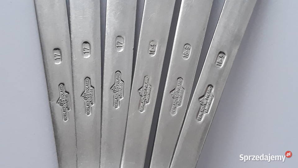 Widelce obiadowe 2 KONWALIE Gerlach sztućce PRL Dąbrowa Górnicza