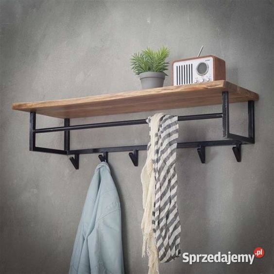 WIESZAK LOFT na ubrania wiszący do przedpokoju Bartoszyce