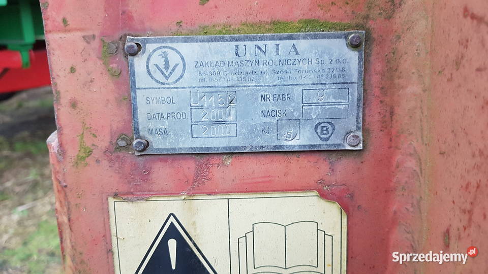 Pług obrotowy UNIA 4skibowy resor Drużbice
