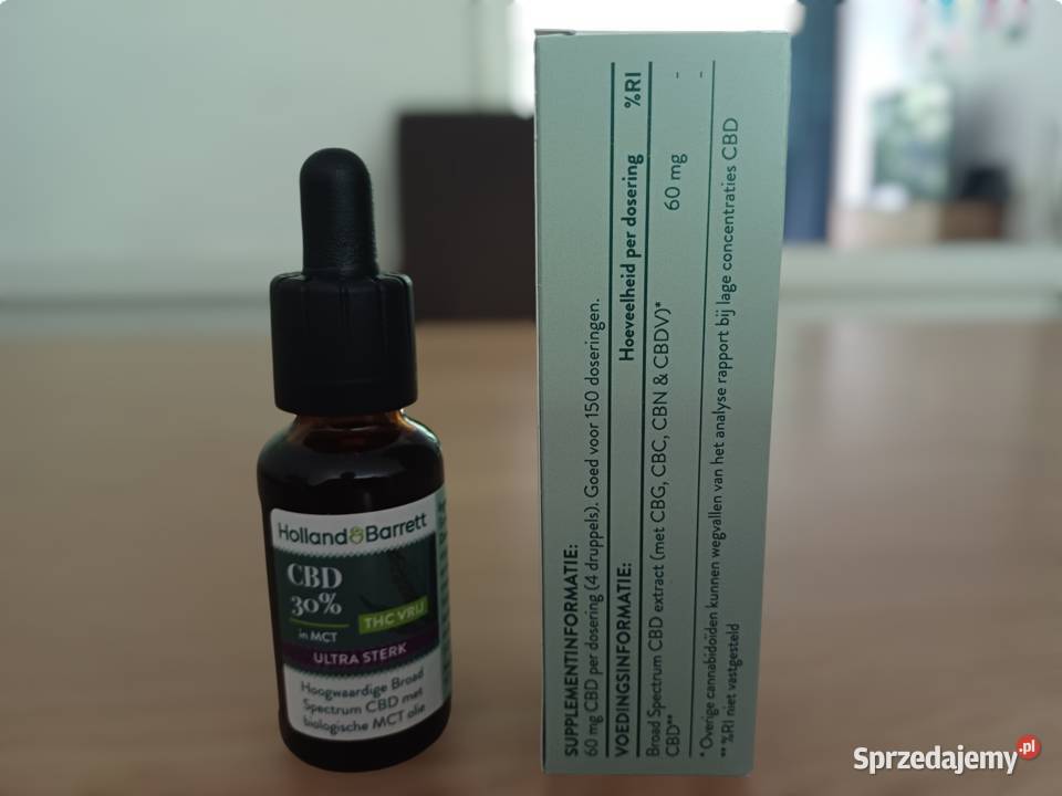 Olejek CBD 30 30 ml Holland Barrett Oryginalny Suplementy diety łódzkie