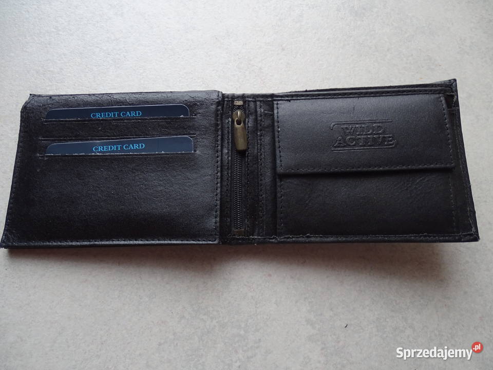 Elegancki skórzany męski portfel WILD ACTIVE