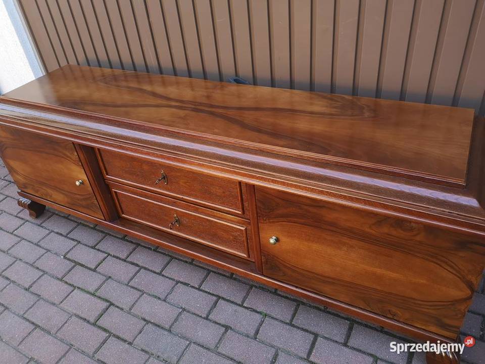 Komoda Szafka RTV Niska ARTDECO 205 OrzechDąb Swarzędz