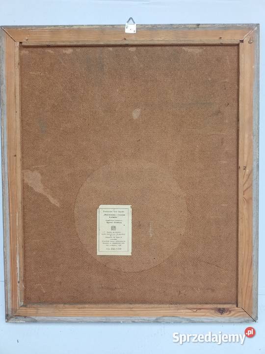 Obraz kobieta z koszem kwiatów Zabrze