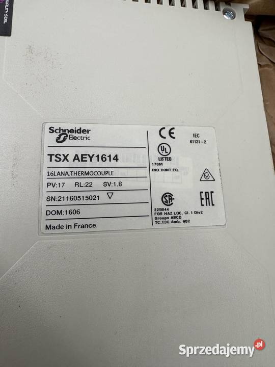 Schneider Electric TSXAEY1614 Analog input Warszawa sprzedam