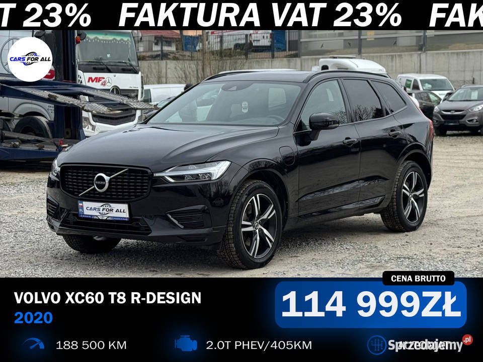 Volvo XC60 T8 PHEV AWD RDesign Recharge 2020 188500km Rzeszów