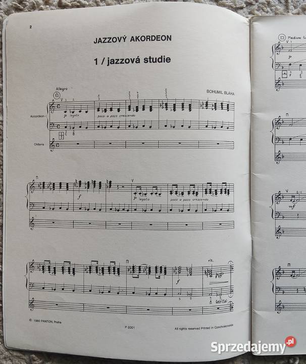 Bohumil Blha Jazzov akordeon Panton 1980 Pozostałe Szczecin