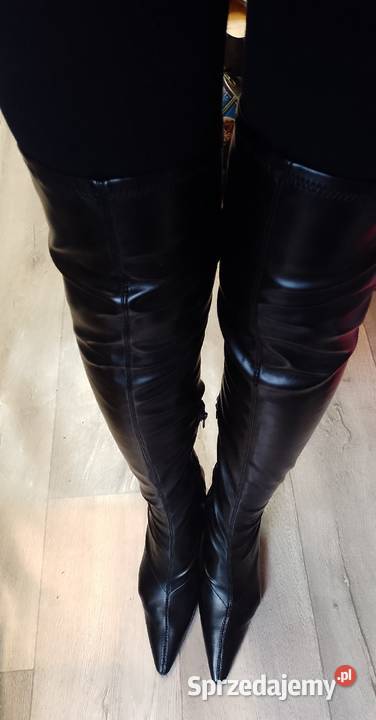 40 Topshop Długie czarne Kozaki kolano małopolskie Kraków