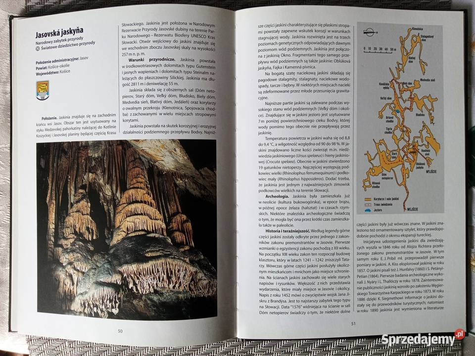 Książka Jaskinie słowackie udostępnione Legionowo