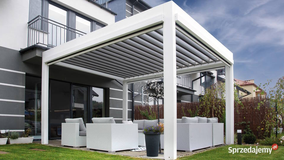 Pergola tarasowa z dachem lamelowym Płock