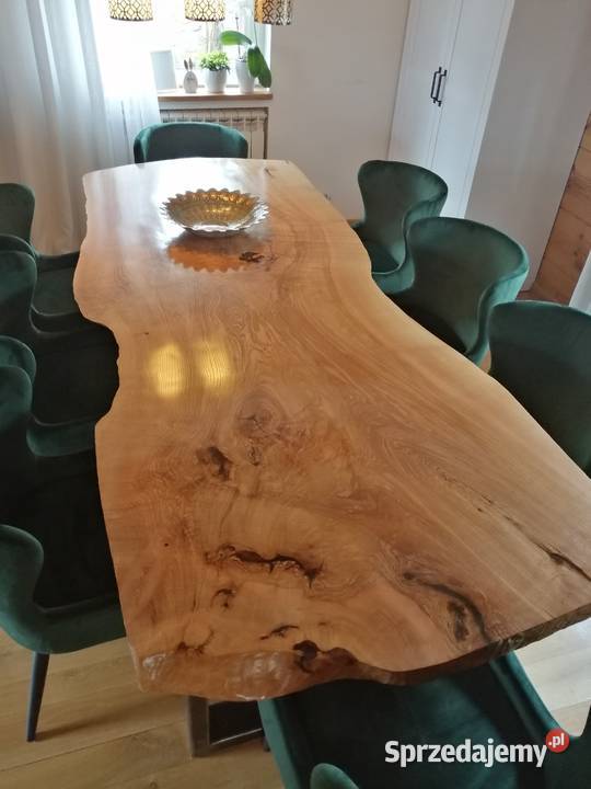 stół monolit 260x104x7z jednej dechy jesionu 104cm Przysucha