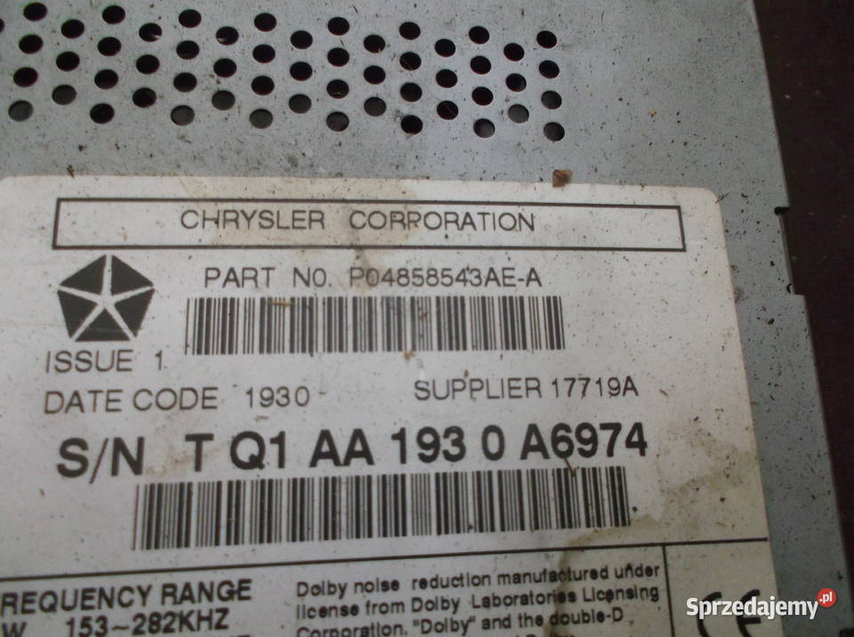 radio chrysler 300m Złotoryja