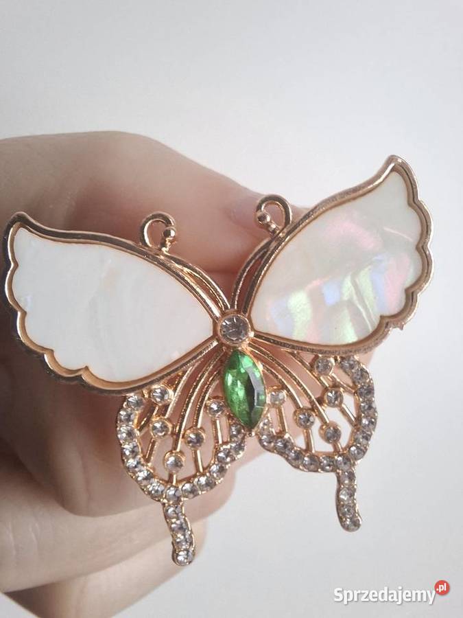 Piękna elegancka broszka motyl Wąbrzeźno sprzedam