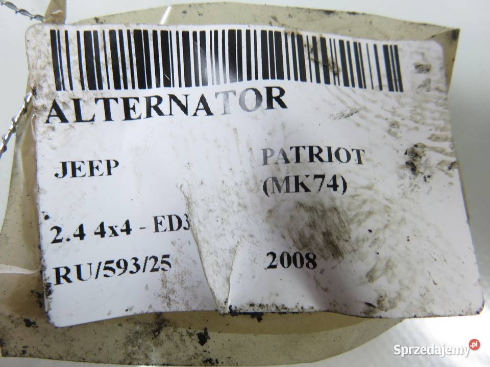 ALTERNATOR JEEP PATRIOT 24 4x4 A002TJ0481ZC sprzedam