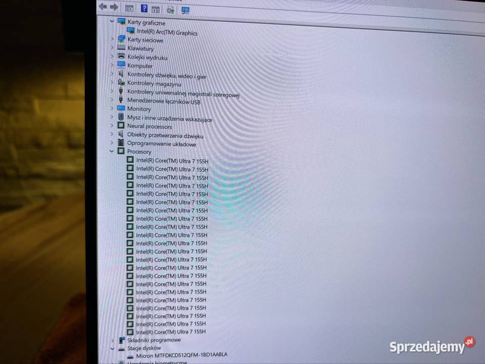 Lenovo Yoga Pro 14 Ultra 7 155H 22x48Ghz 16 GB zachodniopomorskie Koszalin