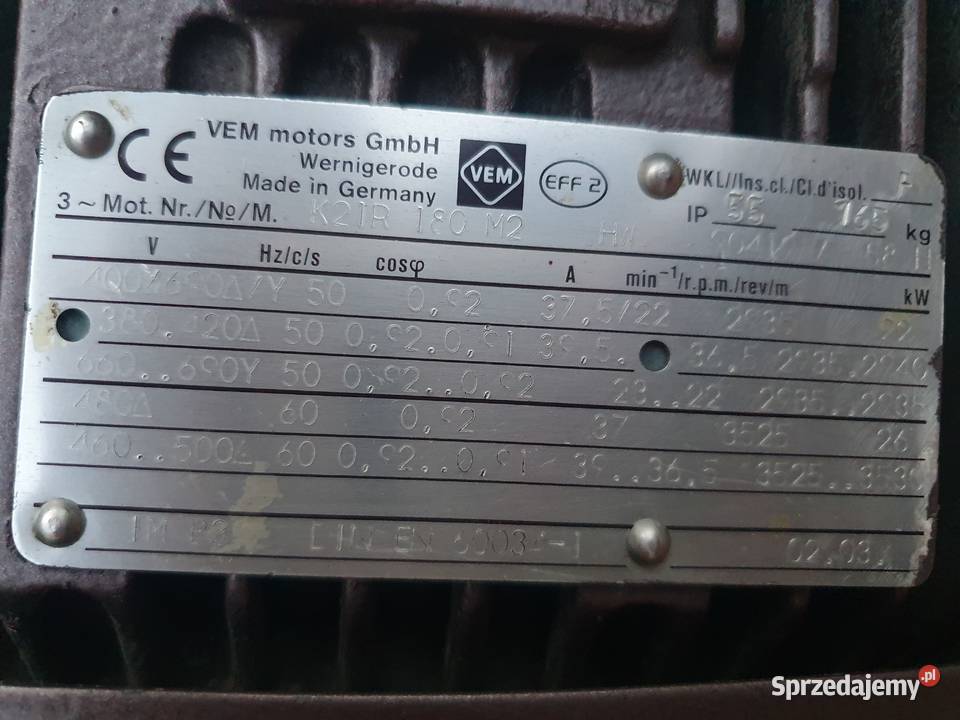 Silnik elektryczny 22 kW Wągrowiec
