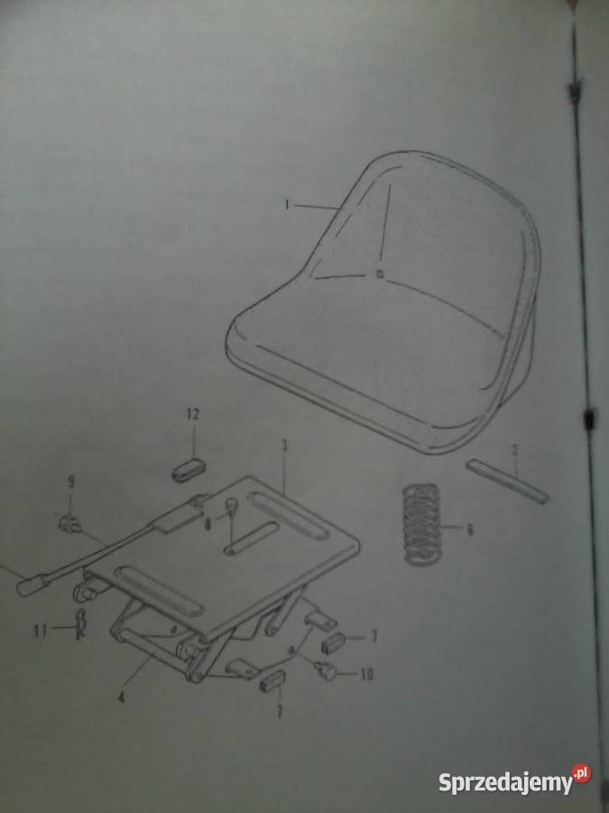 HINOMOTO E2304 minitraktor Fotel siedzenie Kielce