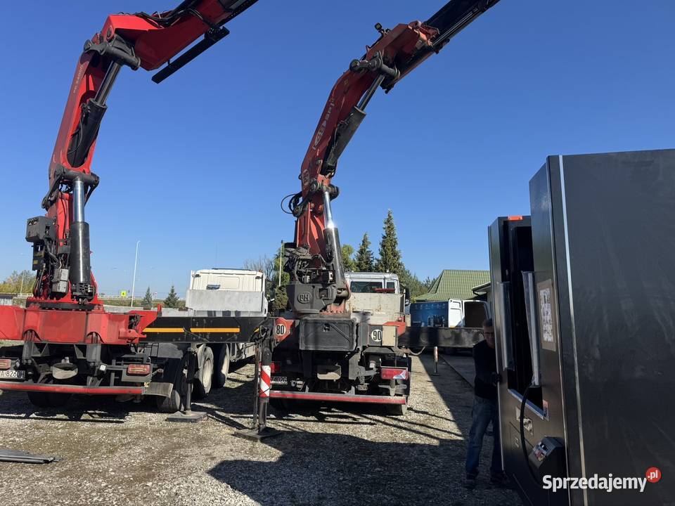 Usługa transportowa HDS 18 ton paka 74 chwytak Transport towarów Wierzbica