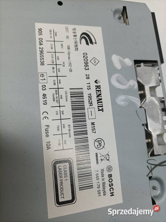 RADIO 281151952R Renault Koleos I 2007 świętokrzyskie