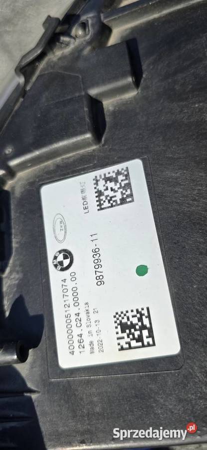 Lampa Prawa Przód 9879936 CRYSTAL SWAROVSKI Bmw Katowice