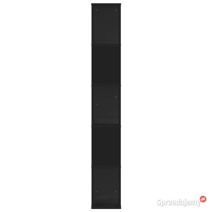 5poziomowy regał na książki czarny 45x235x1625 Warszawa