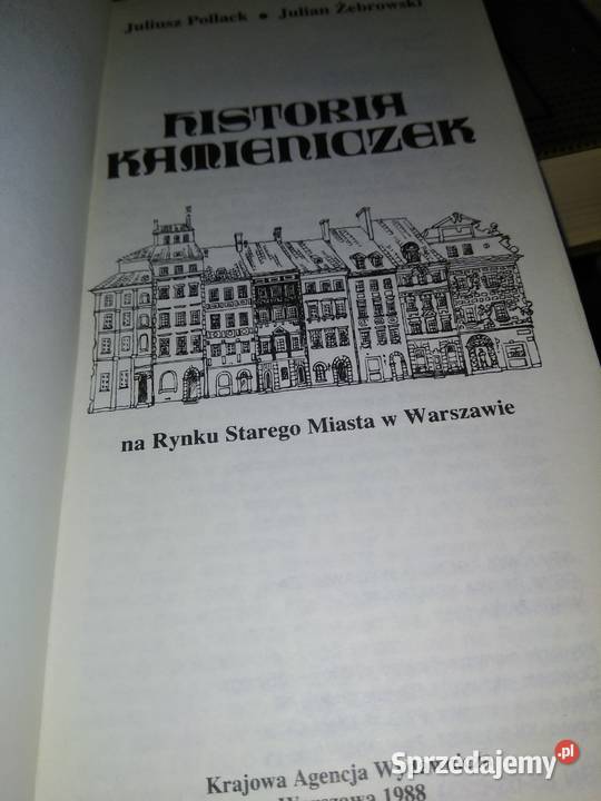 Historia kamieniczek wydanie pierwsze książki Antykwariat Warszawa