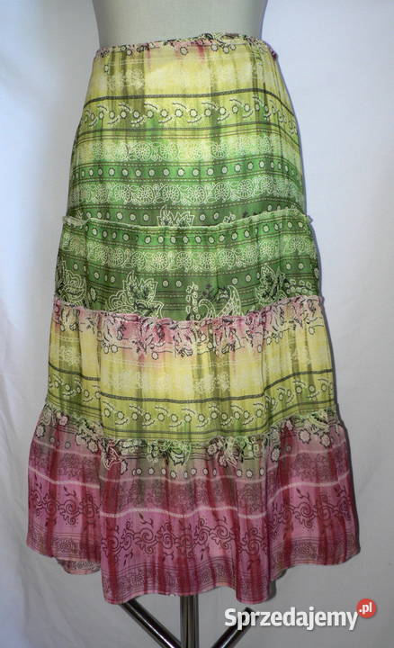 Steilmann piękna letnia spódnica z falbanami 46 łódzkie Łódź