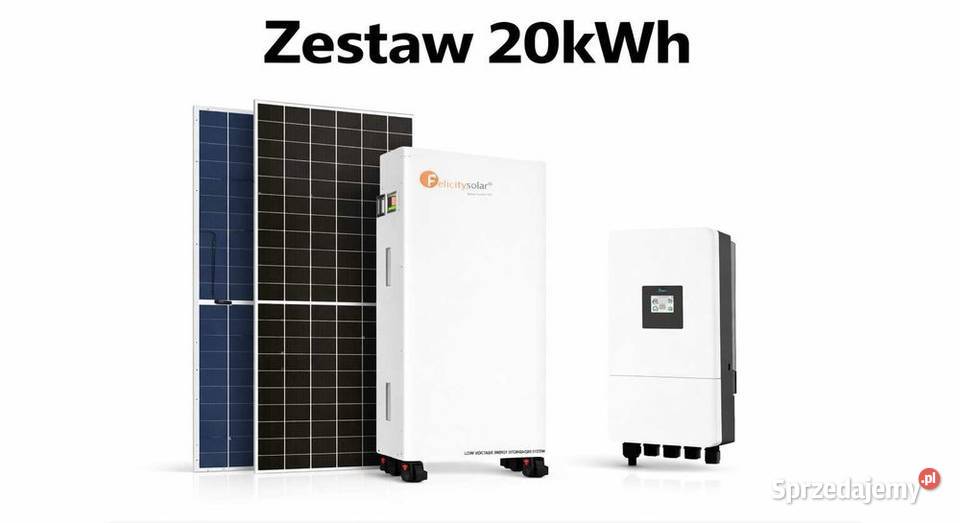 Zestaw budżetowy 20kWh LV panele inwerter 3 fazy