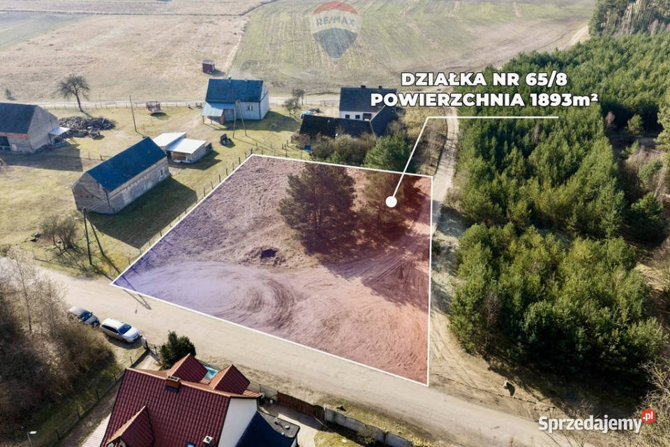 Działka lesie z warunkami zabudowy