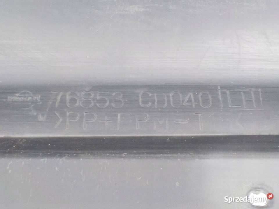 LISTWA PROGOWA LEWA PRÓG 76853CD040 NISSAN 350Z Nowy Tomyśl