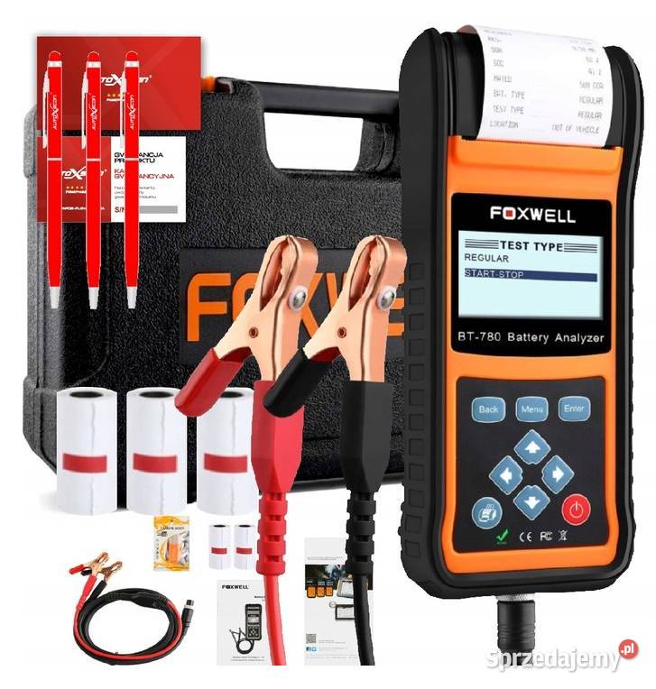 FOXWELL BT 780 Tester akumulatorów Ekran LCD Interfejsy diagnostyczne sprzedam