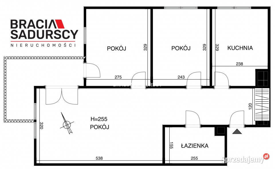 Mieszkanie 5164m2 3pokojowe Kraków Kordiana własność sprzedam