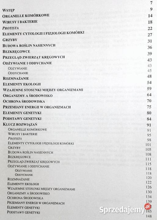 Testy maturalne biologia Andrzej Bajus lubelskie Chełm