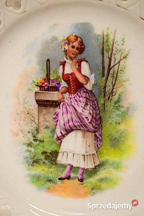 Ażurowy talerz porcelanowy W oczekiwaniu kujawsko-pomorskie Chełmno