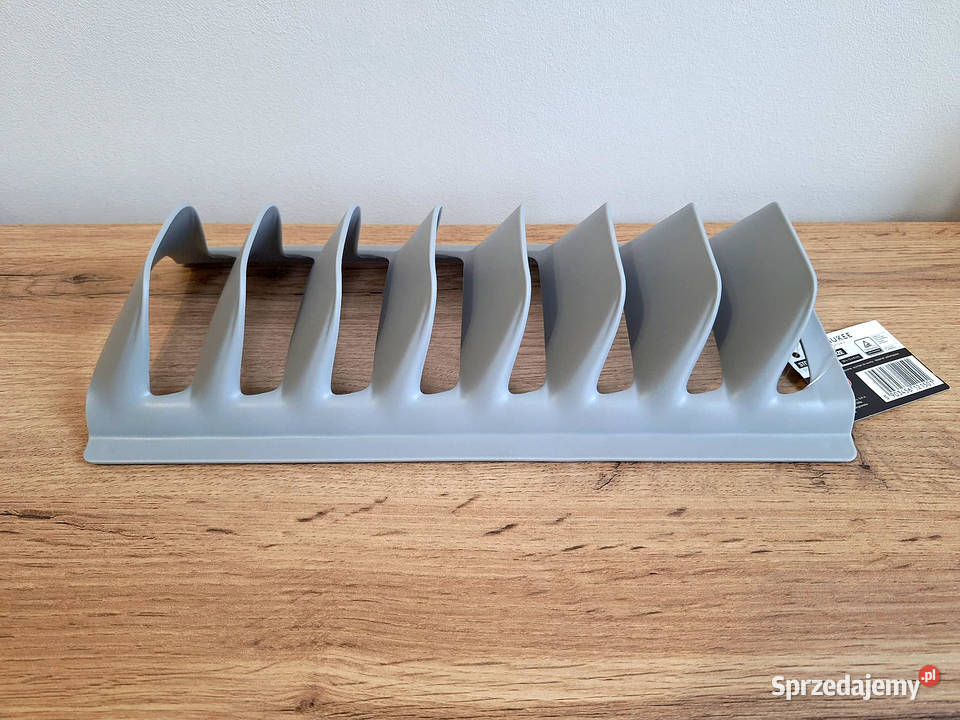Stojak na talerze pokrywki nowy szary ociekacz Krosno