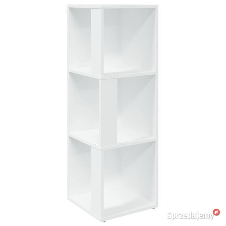 Szafka narożna biała 33x33x100 materiał