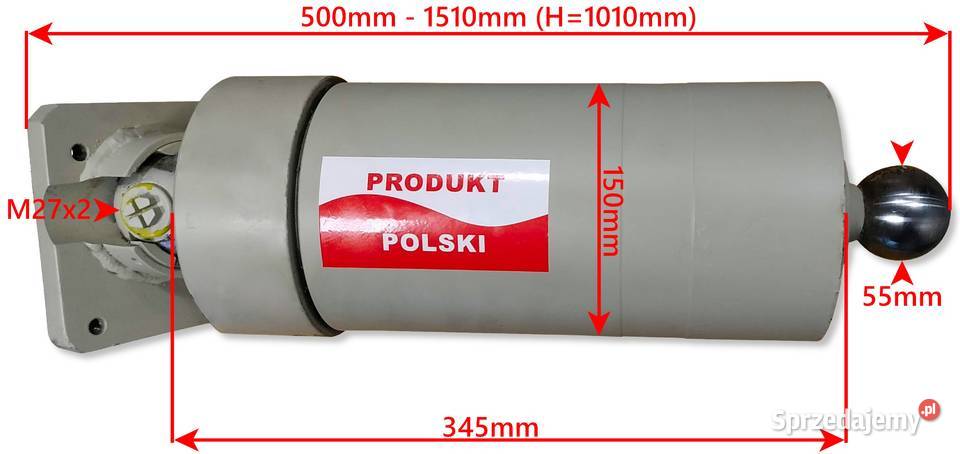 SIŁOWNIK HYDRAULICZNY TŁOK SKOK 1010 PRONAR Solec Kujawski
