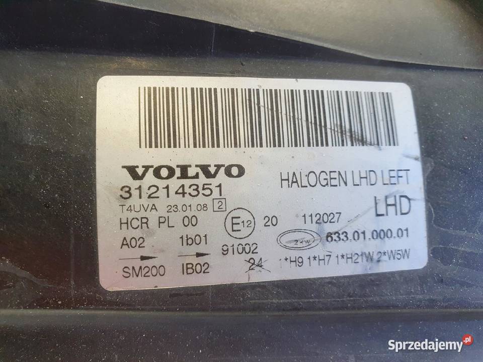 LAMPA Volvo S80 II V70 III XC70 LEWY PRZÓD lewa sprzedam