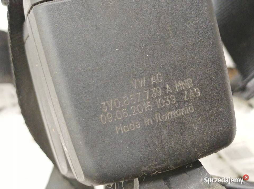 PAS BEZPIECZEŃSTWA PRAWY LEWY TYŁ KPL ZAPINKA