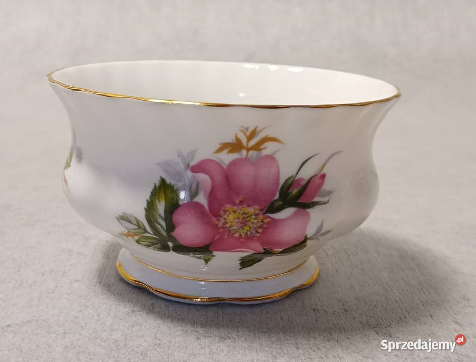 ROYAL ALBERT Cukiernica Prairie Rose Róża Porcelana i szkło zachodniopomorskie