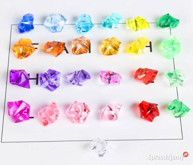 Akrylowe kryształy kamyki ozdobne 25 sztuk Pozostałe Płock sprzedam